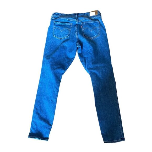 LEVI'S Premium Denim 721 High Rise Skinny Distressed Busted Knee Jean - Picture 7 of 12